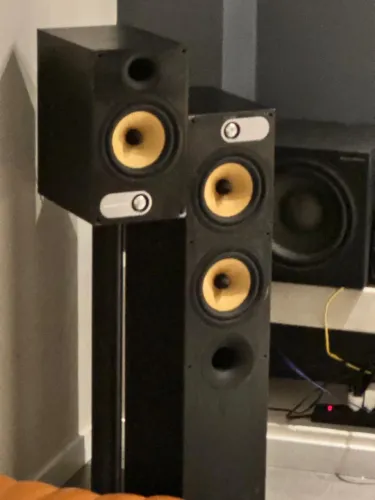 Caixas Bowers and Wilkins Série 600 + SubASW610 + MARANTZ Receiver