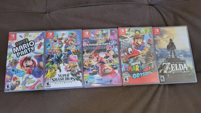 Vendo jogos de Nintendo Switch