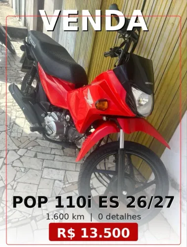 Honda Pop 110i ES 2026 Modelo 2027