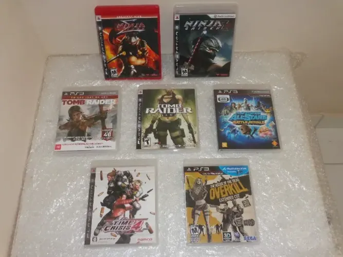 Coleção de jogos de ps3 - The House of the Dead - Time Crisis - Tomb Raider - Ninja Gaiden