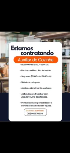 Auxiliar de cozinha
