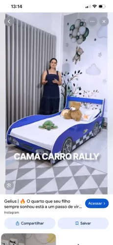 Cama infantil carro