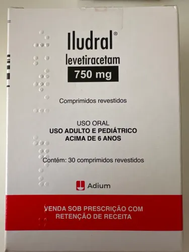 Iludral Levetiracetam 750mg 3 caixas 90 comprimidos