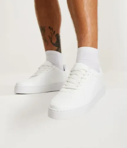 Tênis Masculino Street Viko Branco Cano Baixo PU Tam 42