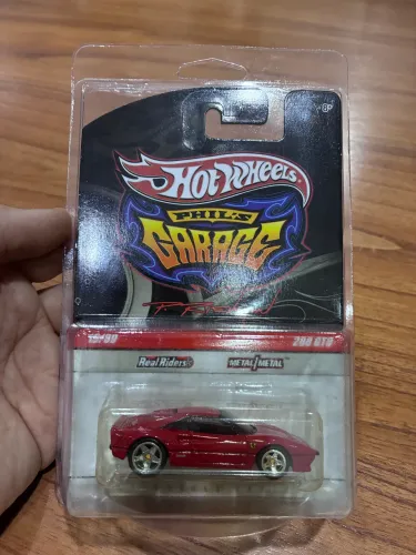 Hot Wheels Ferrari 288 GTO Phil?s Garage 2007 Pneus de Borracha Real Riders Metal 