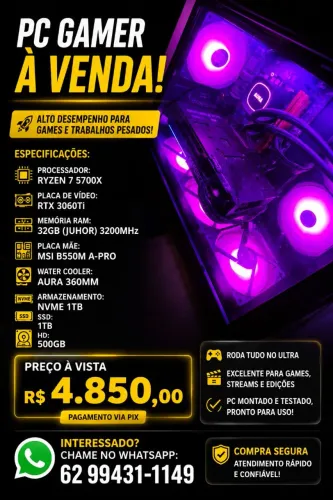 RYZEN 7 5700X, RTX 3060 TI 8GB