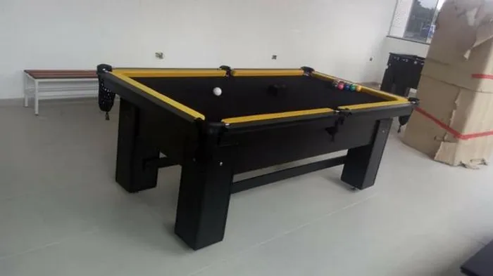 Mesa de Bilhar de Redes Tecido Preto Tx Cor Preta Modelo HRT7121