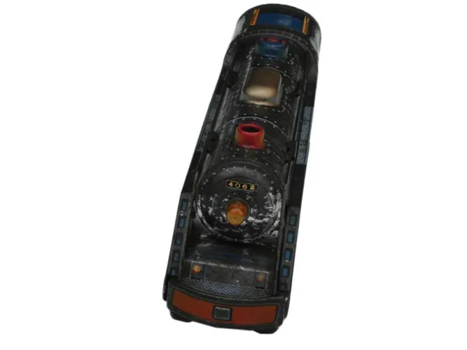Brinquedo Antigo Trem Locomotiva de Lata Japônes Funcionando Década 70