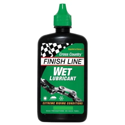 Óleo Lubrificante de Corrente Finish Line Cross Country Úmido 60ml Verde Lama Chuva 5339
