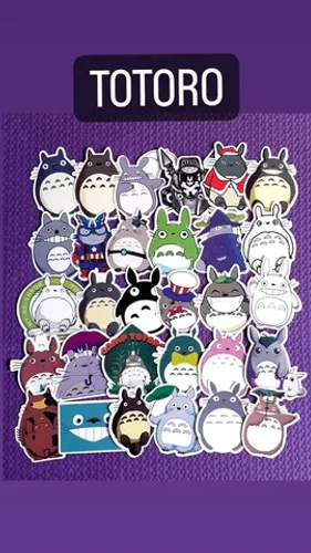 KIT 7 ADESIVOS TOTORO POR 10 REAIS