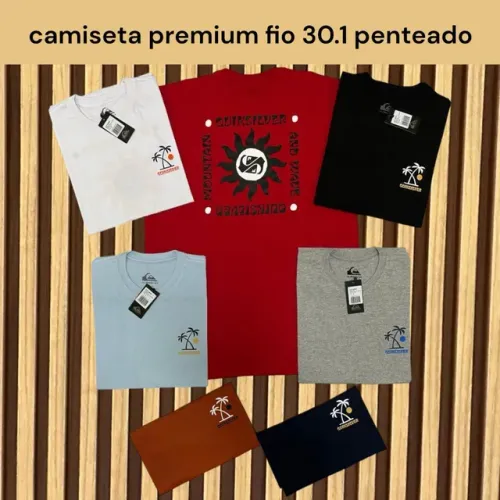 Camiseta Surf Atacado Fio 30.1 Penteado Algodão Premium Fornecedor Roupas de Marca