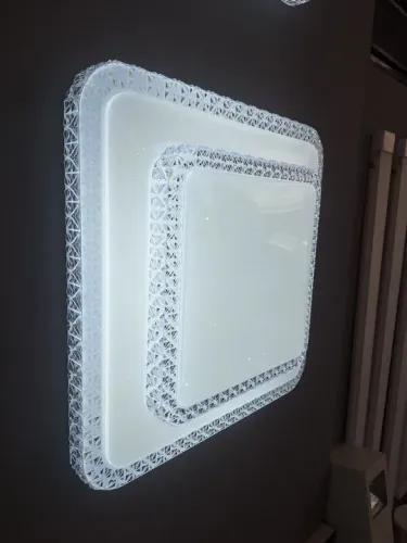 Lustre de Led Cristal 2 Andar 30w Multicolor 34x34 Bivolt