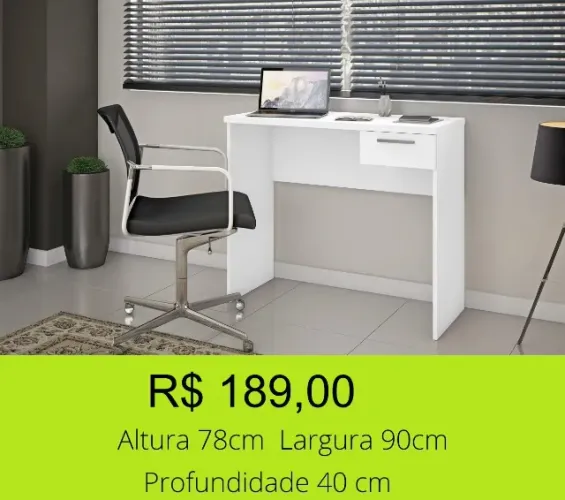 Escrivaninha uma gaveta- a pronta entrega
