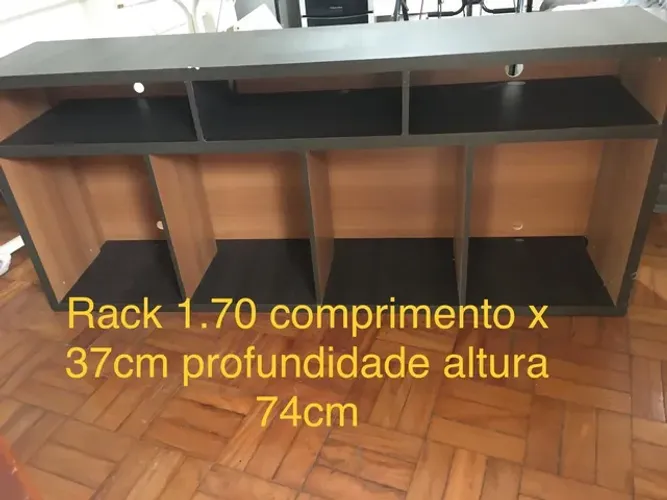 Rack e MDF medidas na foto