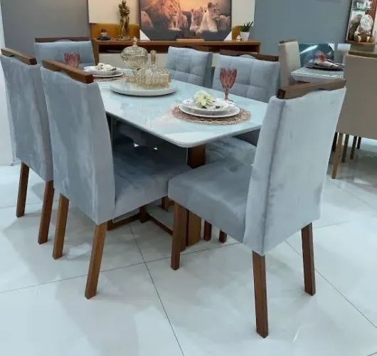 Mesa de jantar 6 cadeiras atlas - ENTREGA HOJE !!!