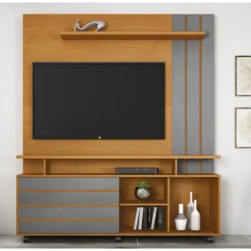 Estante Home Compacto P/TVs Até 65 Polegadas 1.50M. São Produtos Novos Direto de Fábrica.