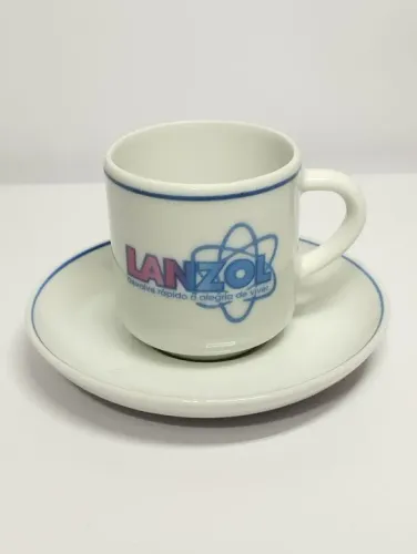 Xícara Cafezinho Promocional Lanzol Porcelana Pozzani 