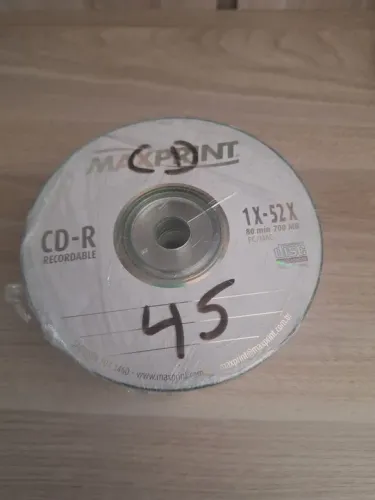 Kit com 45 CD-R 52X 80min 700MB