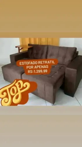 Estofado retratil cores a escolher 1.90 em sued 