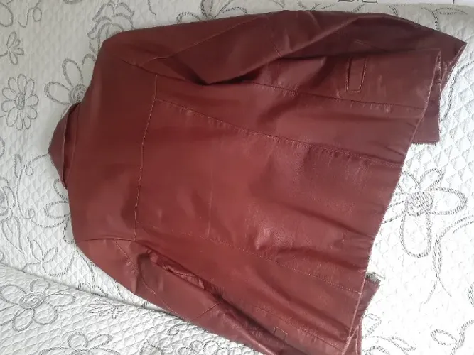 Jaqueta em couro, tamanho p, couro legitimo
