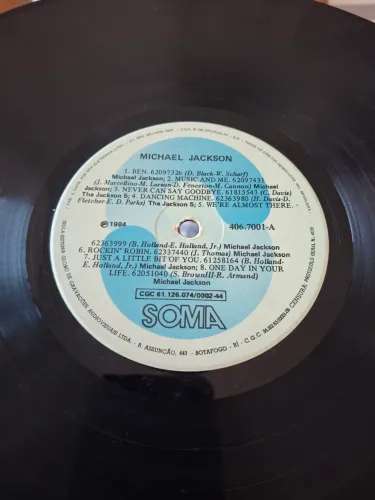 Disco de Vinil Michael Jackson VEJA AS FOTOS