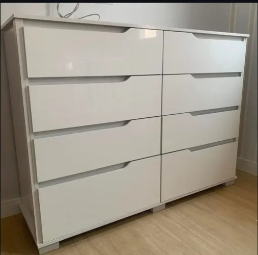Cômoda 8 Gavetas Branco