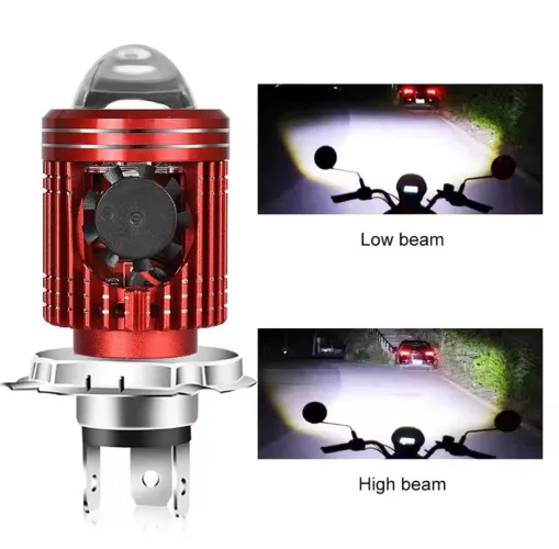 Farol de LED para Moto H4 12V 30W - Alta e baixa