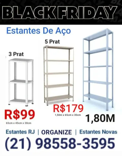 Kit Prateleiras para estoques Comércio