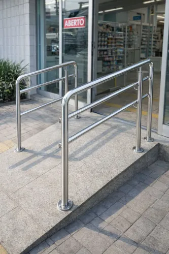 Corrimão de aço inox