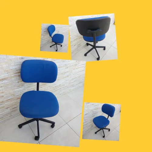 Cadeira escritorio azul