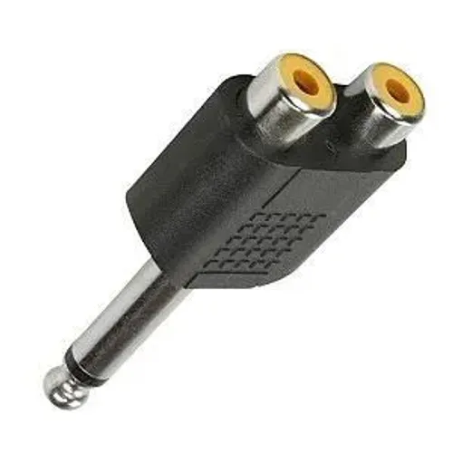 Adaptador P10 Mono x RCA Fêmea