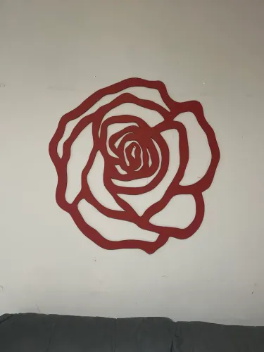 Flor de madeira decorativa