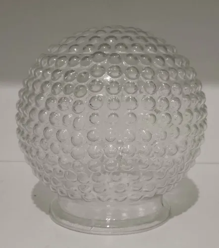 Globo de vidro texturizado para luminária modelo bolha 