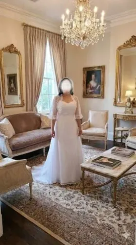Vestido de noiva 2 em 1 David Bridal ajustável