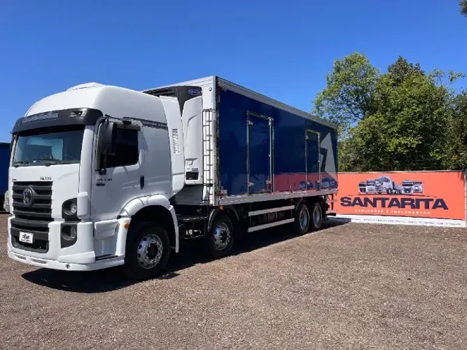 VW Volkswagen 30.330 8X2 2018 Teto Alto Automático Completo Bitruck Baú Frigorífico 16 Pal