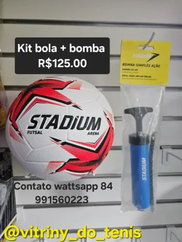 Kit bola de futsal + bomba R$125,00