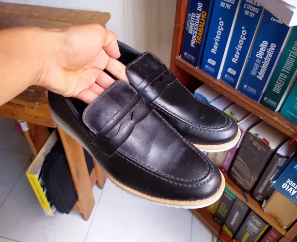 Sapato Masculino Couro Sintético Novo 38