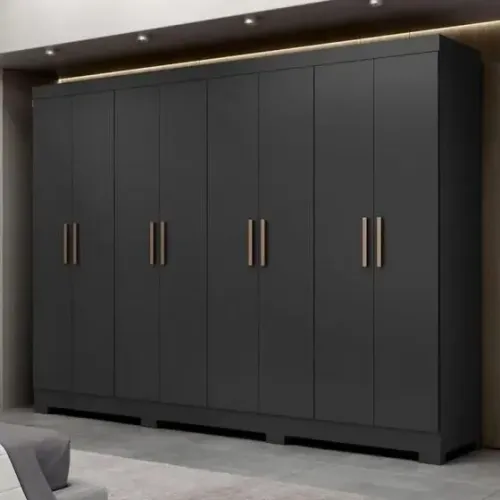 Guarda roupa de casal 100% MDF preto
