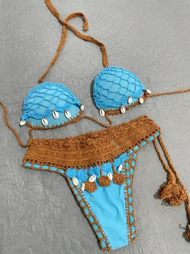 Biquíni NOVO de crochê 