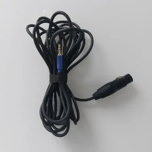 Cabo Microfone P2 Stereo / XLR Fêmea 4,8 metros