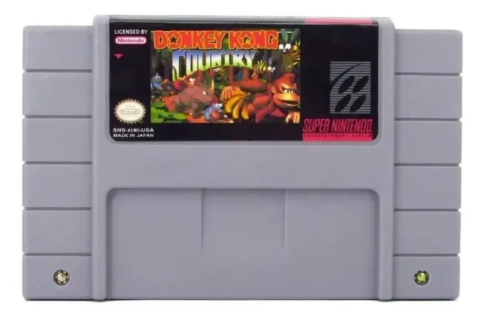 Cartucho Fita Ntsc Jogo Super Nintendo Snes Video Game Donkey Kong 16 Bits Paralelo
