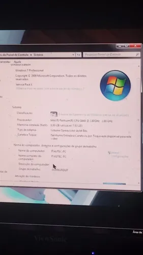 Pc itautec dual core com monitor 14 polegadas