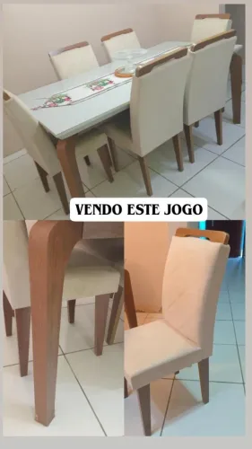 Mesa de jantar 6 cadeiras