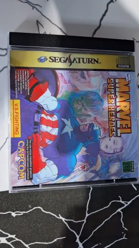 Jogo Marvel Super Heroes para Sega Saturn (destravado)