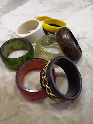 Kit de pulseiras vintage (braceletes) usados em perfeito estado