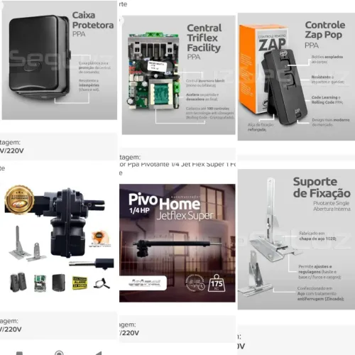 KMotor portão - kit Automatizador Pivo Home Jetflex Super + Acessórios
