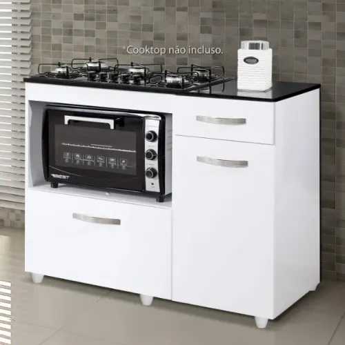 balcao para cooktop de 4/5 bocas - 2 cores -= pronta entrega lacrado