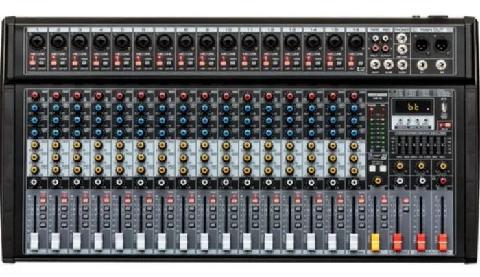 Mesa de som áudio do mixer de console TOMATE Pro TYT-016 Fx Bt Usb Eq +48