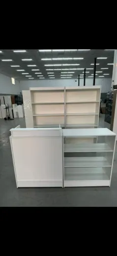 BALCÃO CAIXA - BALCÃO VITRINE - PRATELEIRAS MDF 