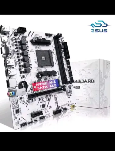 PLACA MÃE B450M - ZSUS 1 E 5° GERAÇÃO 